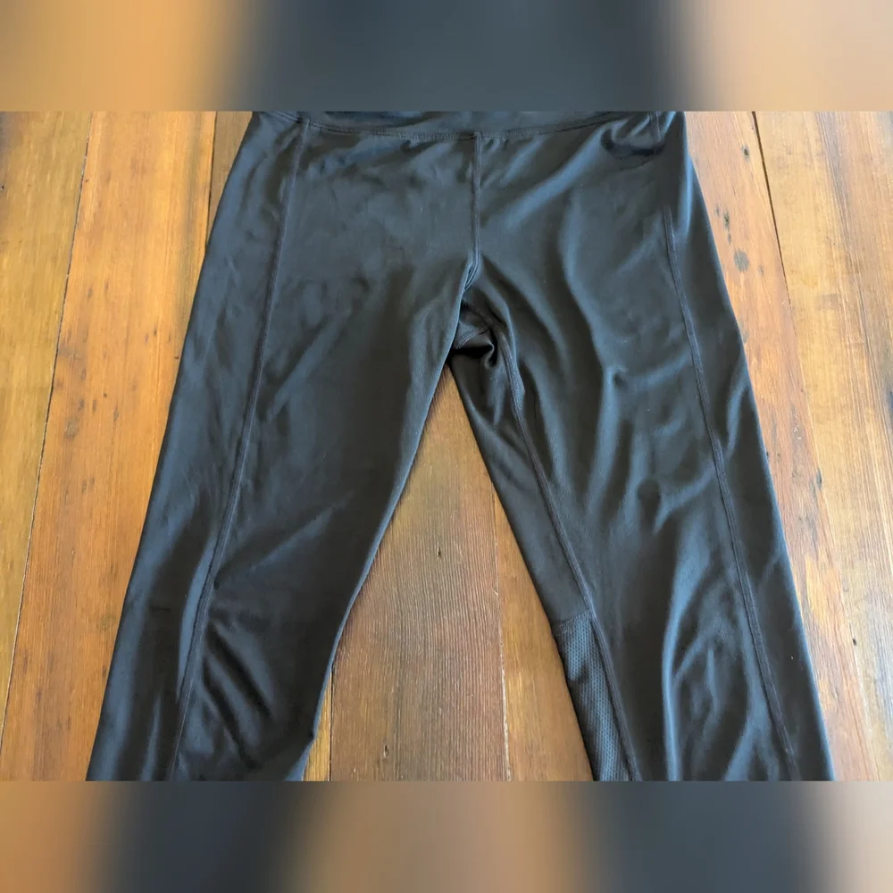 Nike Dri-fit Small Women Cropped Leggings Women's Black‎ With Drawstring